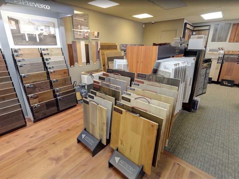 Hardwood flooring at Dawson's Floor showroom